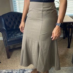 NYCC Solid Brown Gored Skirt